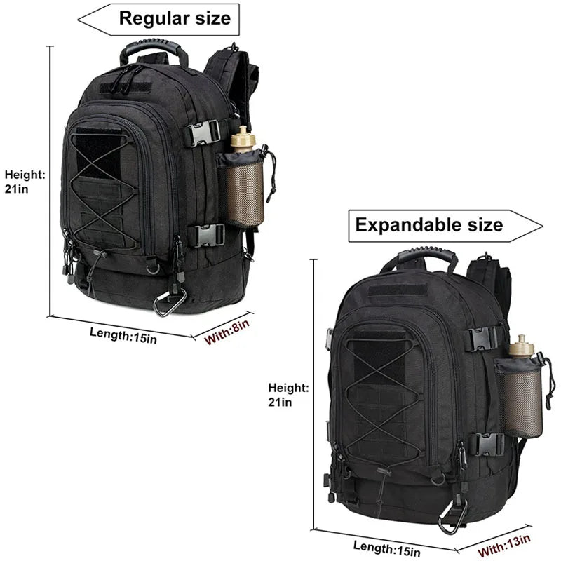 LQARMY 60L Military Tactical Backpack Army Molle Assault Rucksack Outdoor Travel Hiking Rucksacks Camping Hunting mochila hombre - Get Outside Today 25