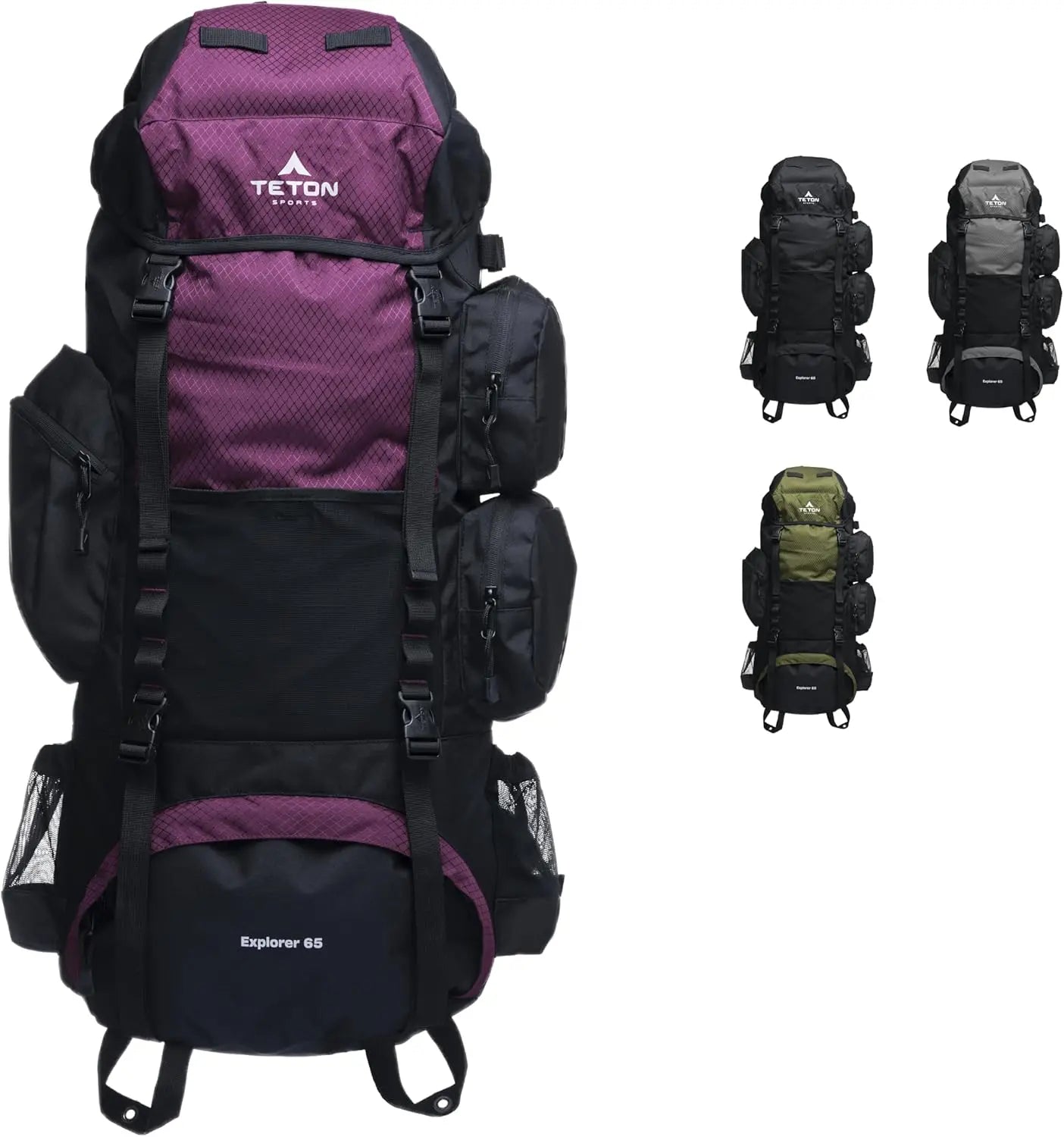 TETON 65L Explorer Internal Frame Backpack for Hiking, Camping, Backpacking, Rain Cover Included - Get Outside Today 25