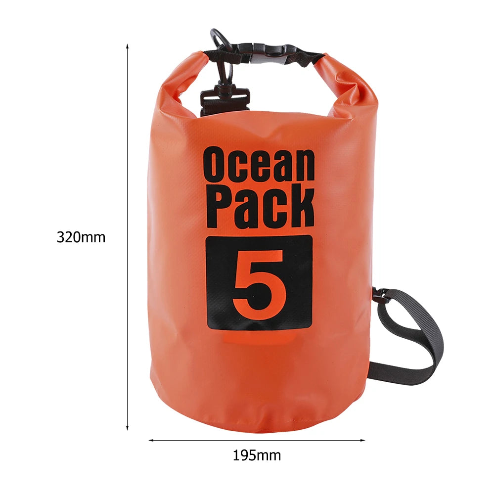 15-2L Swimming Waterproof Dry Bag Outdoor Floating Trekking Beach Backpack PVC Thickened Double-Layer Fabric IPX6 Waterproof Bag - Get Outside Today 25