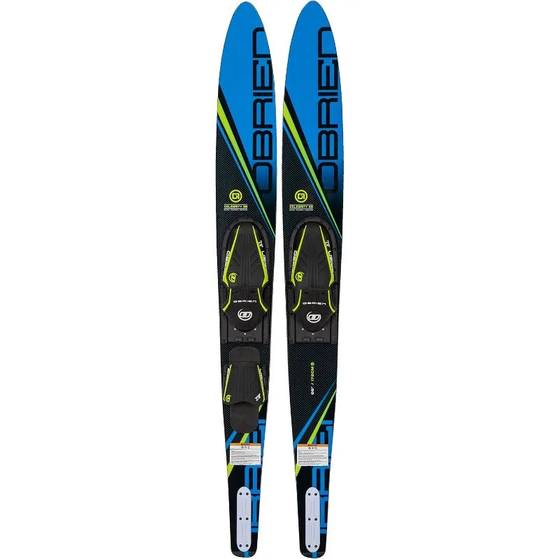 O'Brien Celebrity 68 Inch Combo Waterskis with Adjustable X-7 Bindings for All Skill Levels