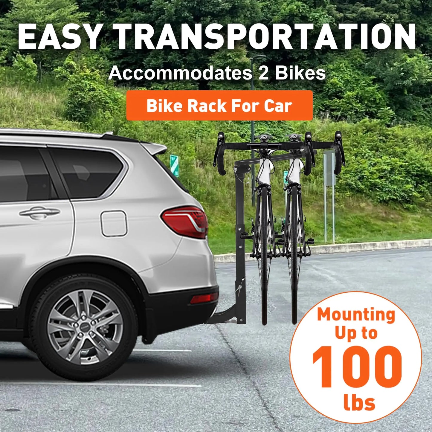 Foldable Hitch Bike Rack For Car SUV 2 Or 4 Bike Carrier