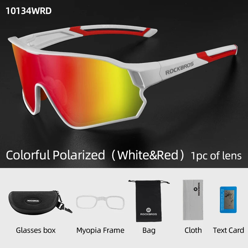 ROCKBROS Cycling Glasses UV400 Outdoor Sport Sunglasses Ultra-light Unisex Bicycle Eyewear MTB Road Bike Polarized Glassses - Get Outside Today 25