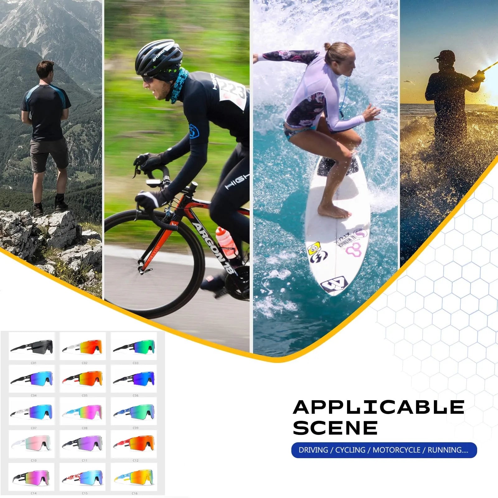 Polarized Sunglasses for Men and Women, Youth Kids Baseball Softball Sunglasses for Cycling, Running - Get Outside Today 25