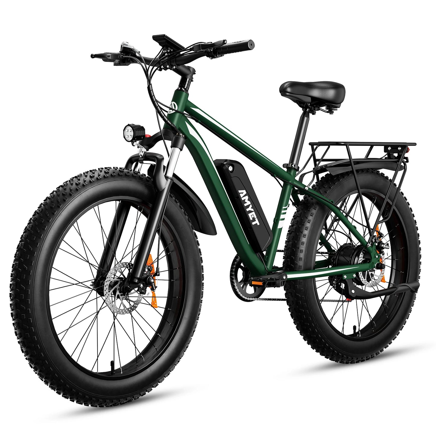 AMYET Electric Bike EB26 Adults Electric Bicycle Peak 1500W 48V 15AH e bike 26" Fat Tire Mountain Bike 31mph Electric Dirt Bike - Get Outside Today 25