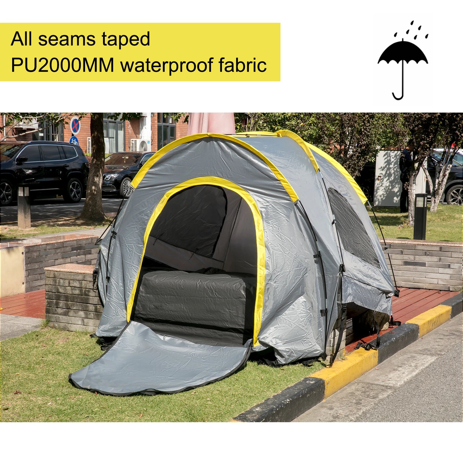 VEVOR 5 to 8 Feet Waterproof Truck Tent for Full and Mid Size Trucks 2 Person Sleeping Capacity Ideal for Camping and Hiking - Get Outside Today 25