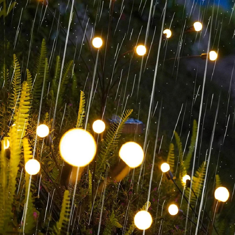 Firefly Garden Lights Solar Outdoor 2 Pack 16 LED Solar Swaying Lights Waterproof Perfect Atmosphere Light for Pathway Patio