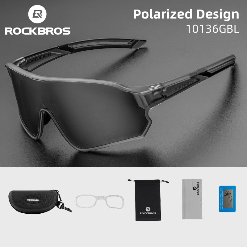 ROCKBROS Polarized Glasses UV400 Sunglasses Sport Protection Glasses Bicycle Eyewear Outdoor Hiking Camping Golf Cycling Goggles - Get Outside Today 25