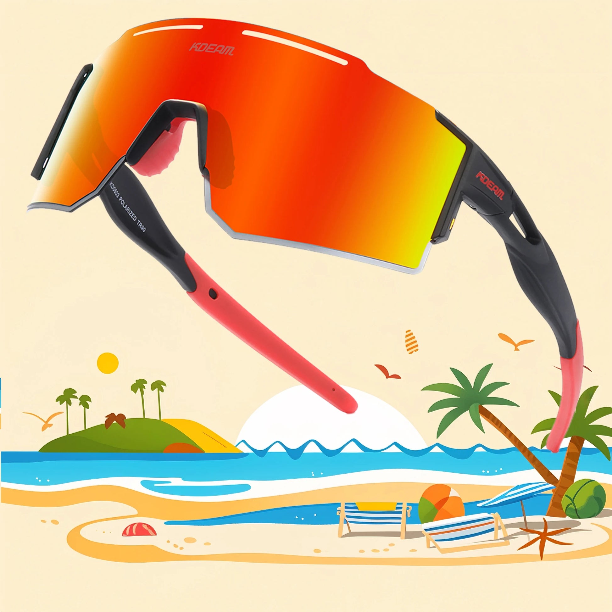 Polarized Sunglasses for Men and Women, Youth Kids Baseball Softball Sunglasses for Cycling, Running - Get Outside Today 25