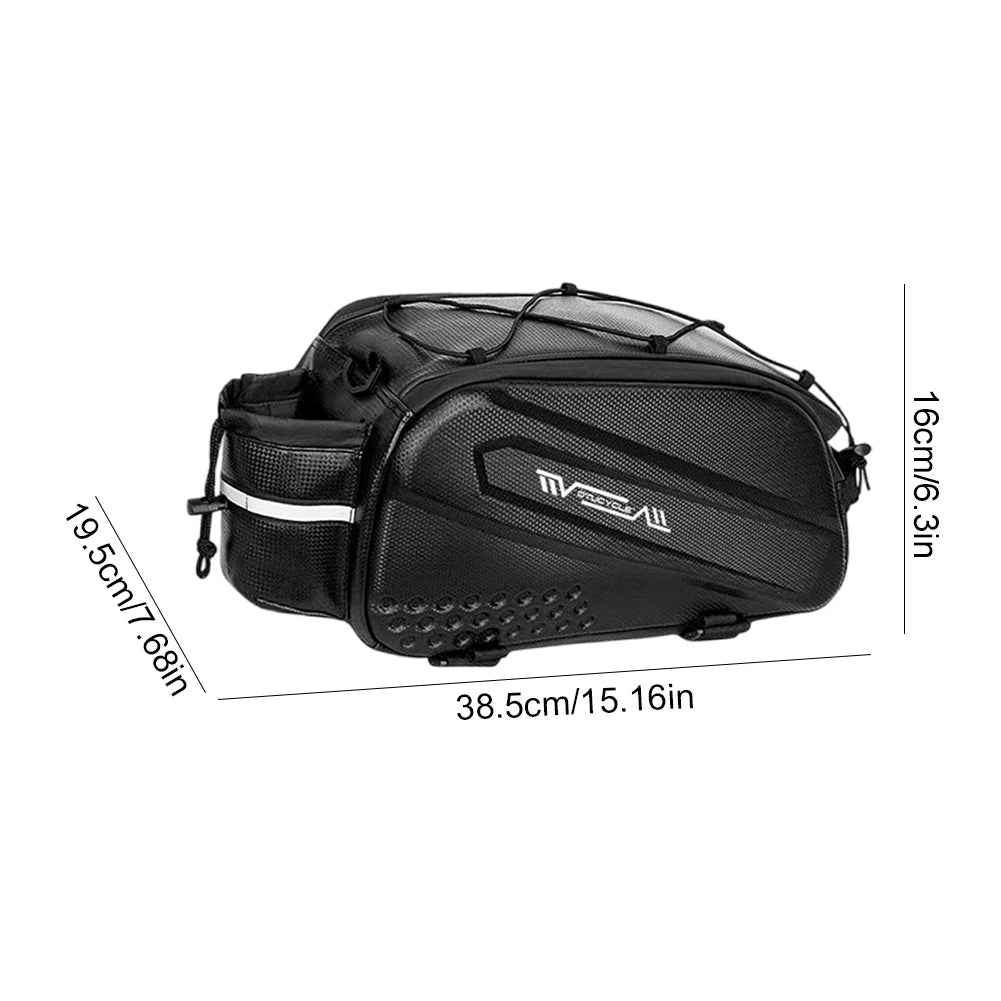 Bike Rear Rack Bag Waterproof Backseat Cargo Carrier MTB