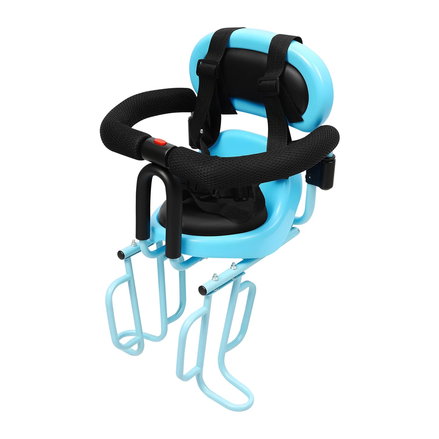 Rear Child Bike Seat With Belt Blue 6 Months To 6 Years