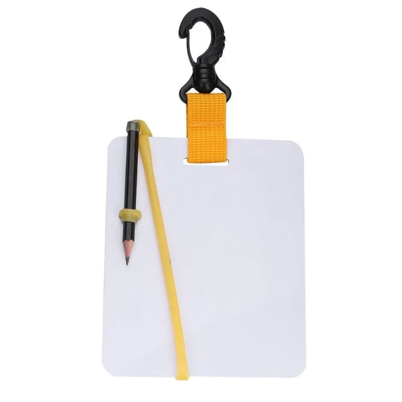 Underwater Writing Slate Board with Swivel Clip and Pencil for Water Sports Diving Swimming - Get Outside Today 25