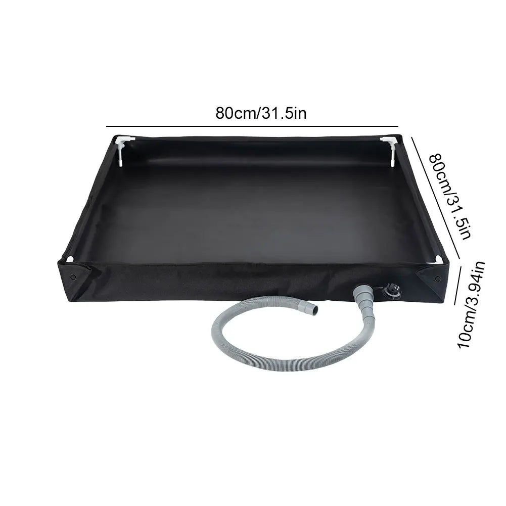 Portable Shower Pan With Drain Hose Camping Tray For RV Use