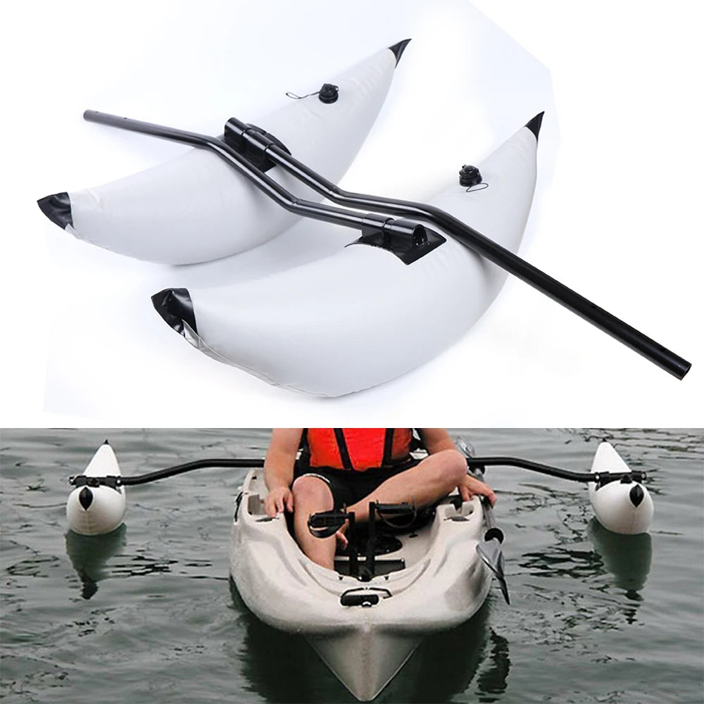 2pcs Inflatable Boat Water Buoyant Float Premium PVC Outrigger Canoe Stabilizer Float Tube for Kayak Canoe - Get Outside Today 25