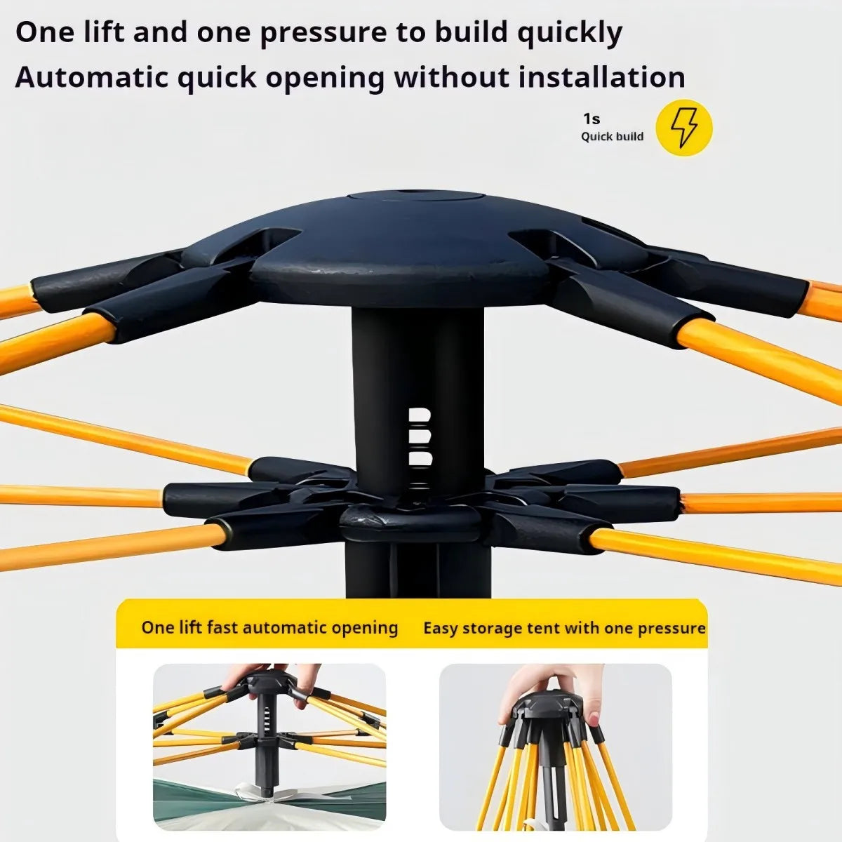 Outdoor Sunshade Self-Driving Travel Camping Tent with Two Doors and Two Windows - Get Outside Today 25