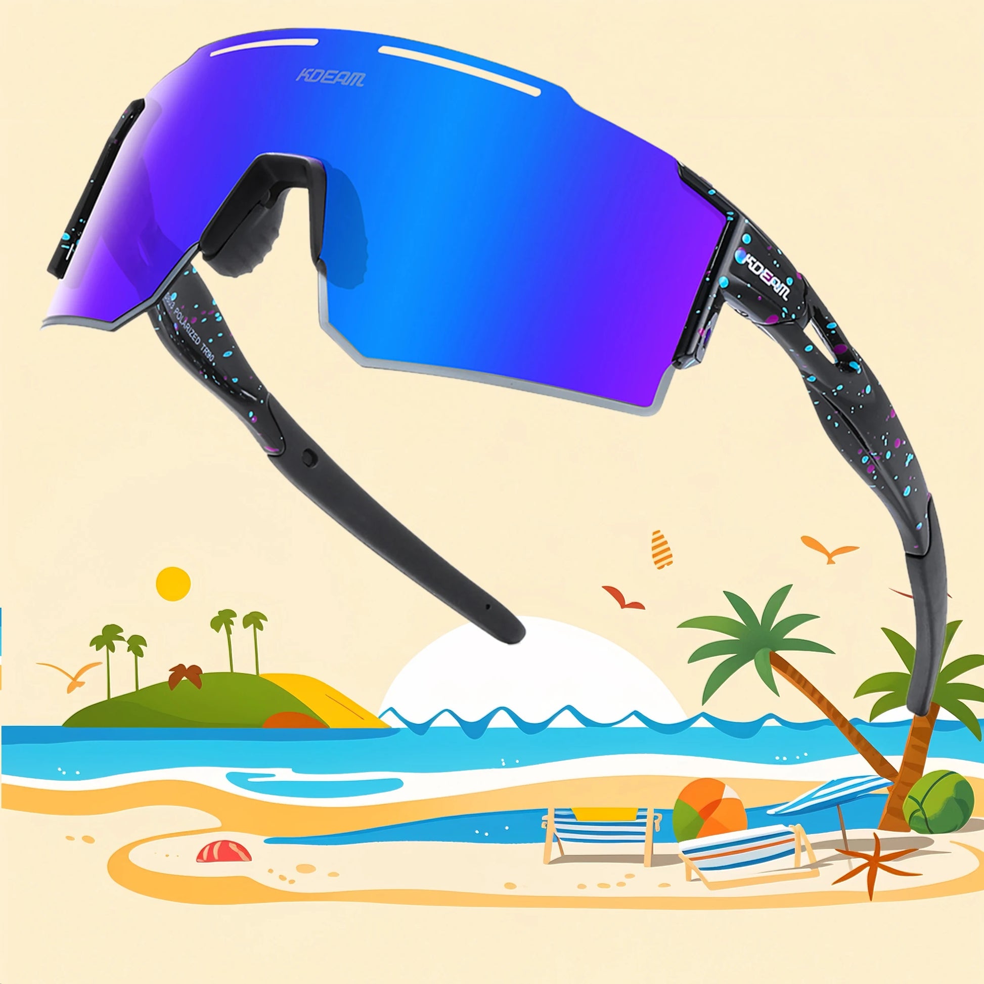 Polarized Sunglasses for Men and Women, Youth Kids Baseball Softball Sunglasses for Cycling, Running - Get Outside Today 25