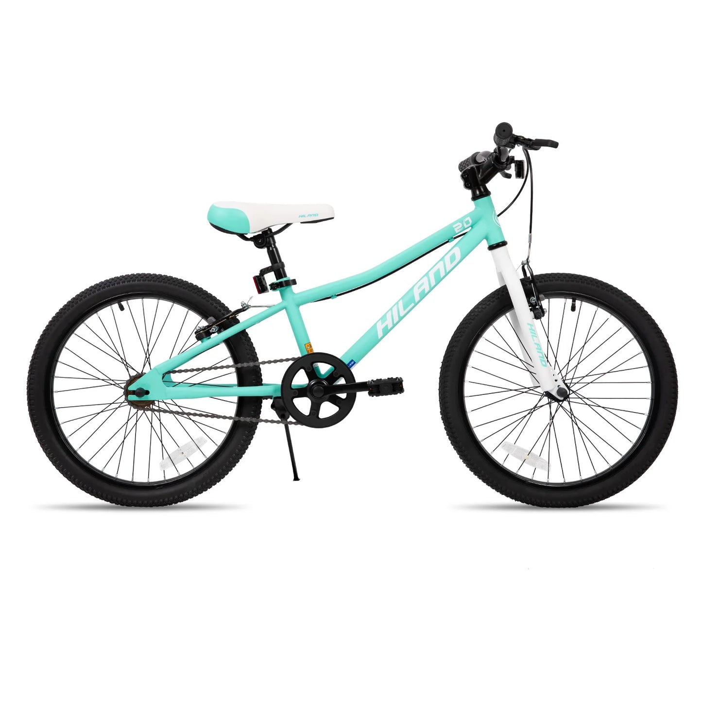 Hiland 20 Inch Kids Mountain Bike for Boys and Girls Single Speed Bicycle with Dual Handbrakes and Kickstand
