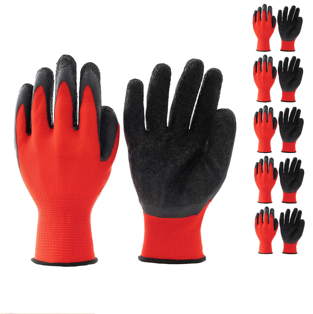 6-Pack Nitrile Rubber Gloves Oil-Resistant Grip Medium - Get Outside Today 25