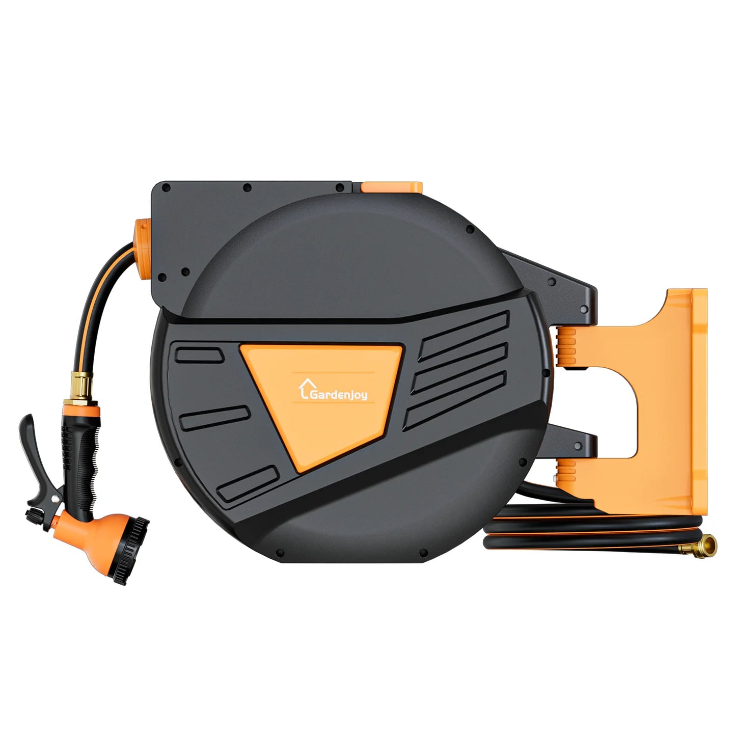 GardenJoy Retractable Garden Hose Reel 5/8in 90ft Tools