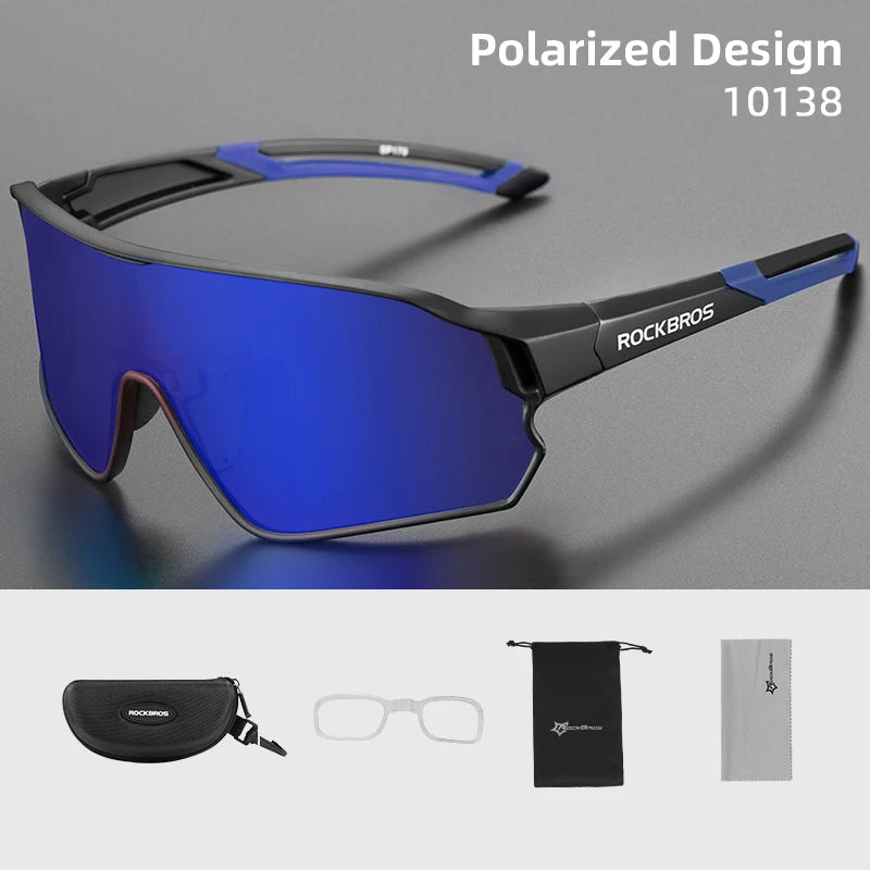 ROCKBROS Polarized Glasses UV400 Sunglasses Sport Protection Glasses Bicycle Eyewear Outdoor Hiking Camping Golf Cycling Goggles - Get Outside Today 25