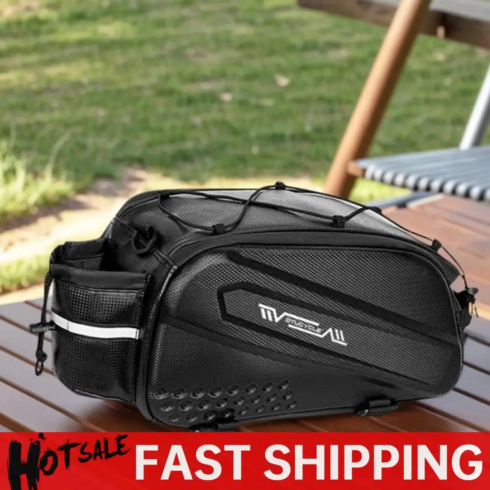 Bike Rear Rack Bag Waterproof Backseat Cargo Carrier MTB