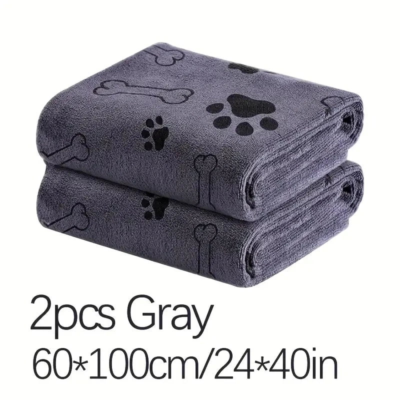 2pcs Soft Microfiber Dog Towels - Quick Dry, Absorbent Pet Bath & Grooming Towels For Dogs Dog Towels Pet Bath Drying Towels Dog - Get Outside Today 25