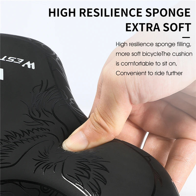 WEST BIKING Widen Ergonomic Bicycle Saddle Comfortable Cushion Pad MTB Road Bike Saddle Breathable Shockproof Cycling Seat - Get Outside Today 25