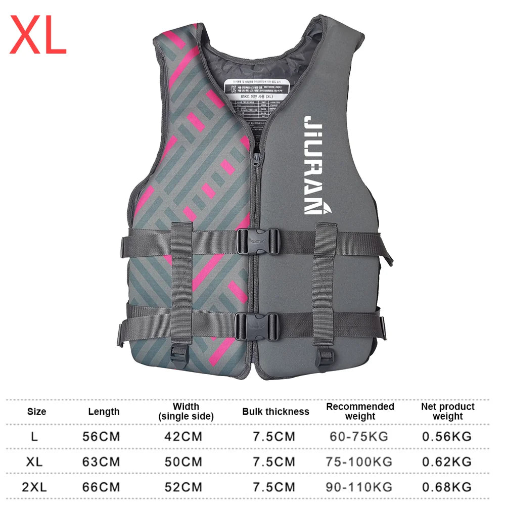 Adult Life Jacket Marine Water Rescue Safety Vest Korean Version Fashionable Life Jacket Swimming Sea Fishing Lightweight Vest - Get Outside Today 25