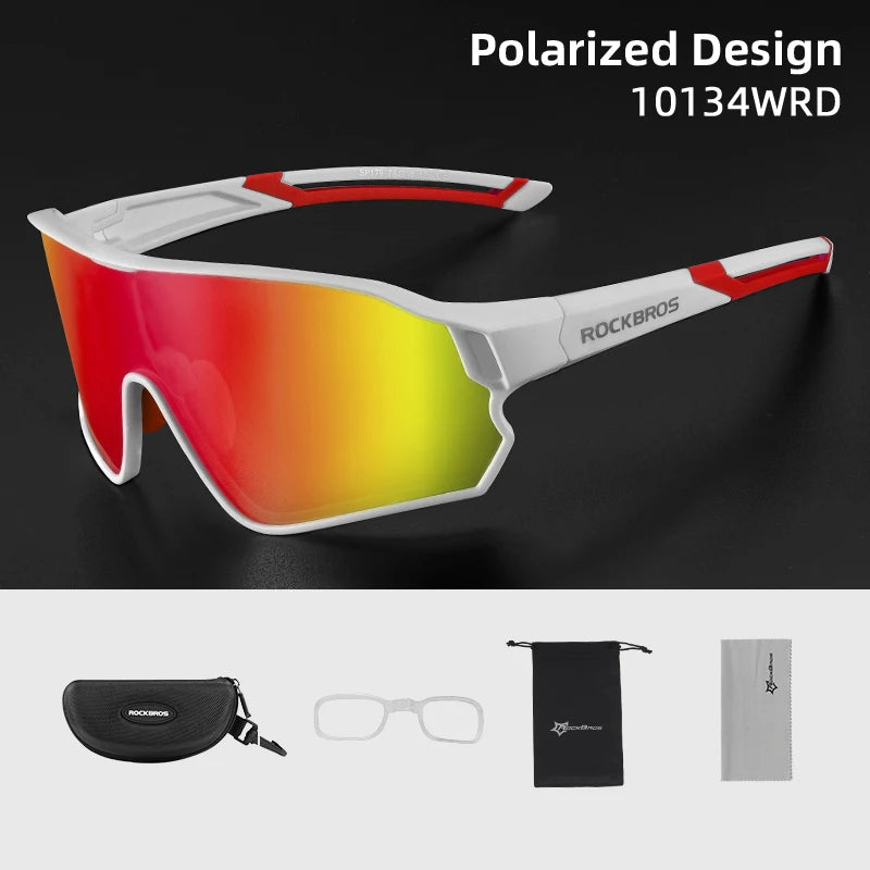 ROCKBROS Polarized Glasses UV400 Sunglasses Sport Protection Glasses Bicycle Eyewear Outdoor Hiking Camping Golf Cycling Goggles - Get Outside Today 25