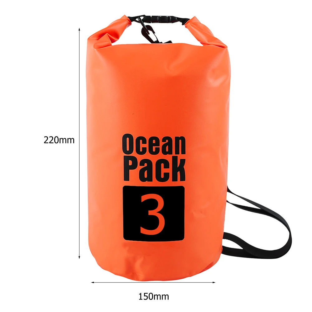 15-2L Swimming Waterproof Dry Bag Outdoor Floating Trekking Beach Backpack PVC Thickened Double-Layer Fabric IPX6 Waterproof Bag - Get Outside Today 25