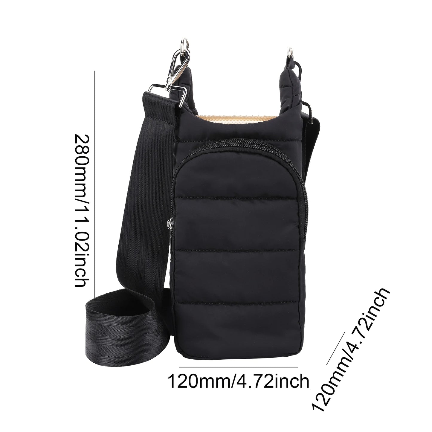 Water Bottle Holder Adjustable Wide Strap Carrier Tote - Get Outside Today 25