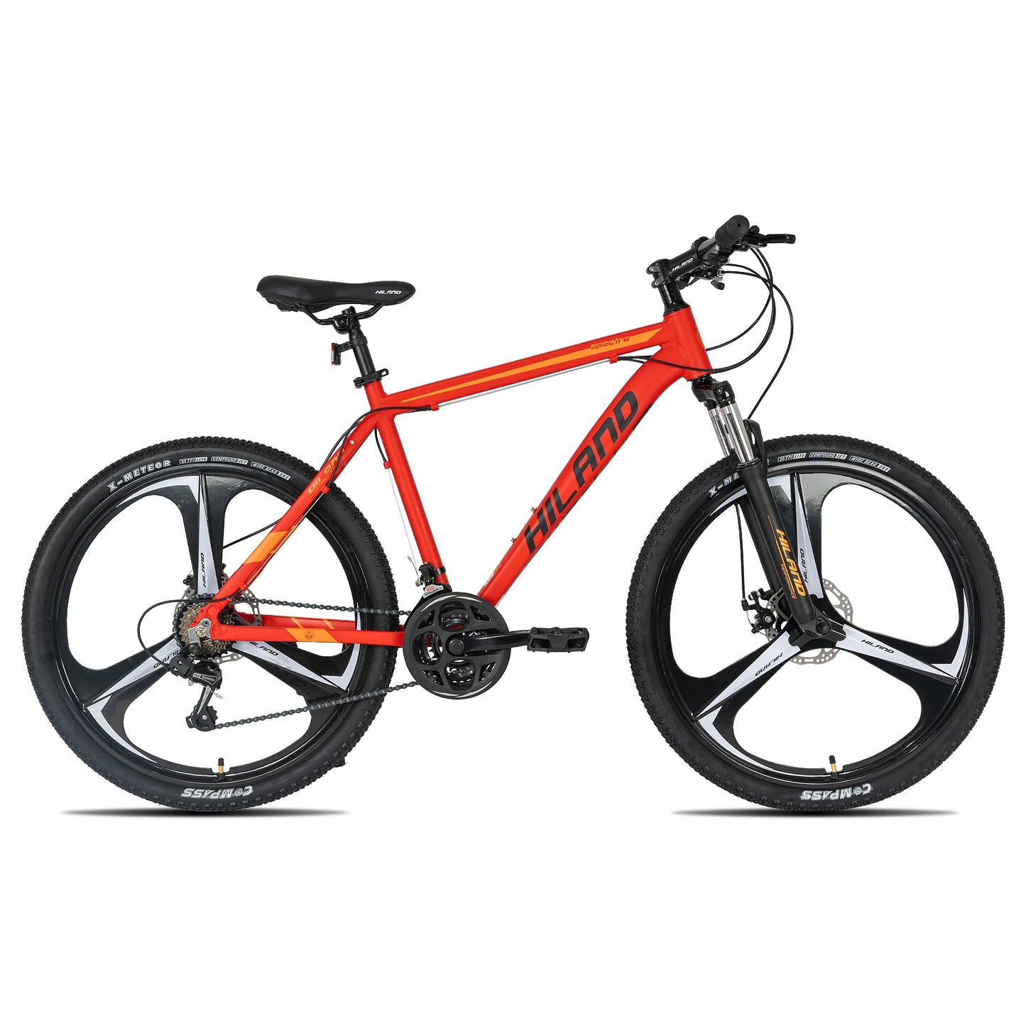 Hiland Mountain Bike Shimano 21 Speed Drivetrain Aluminum Frame 26 Inch Wheels Disc Brake for Men and Women