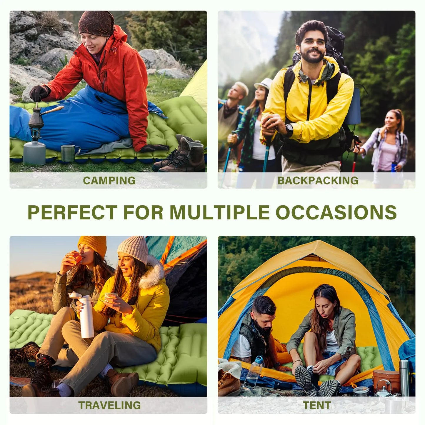 WESTTUNE Ultralight Camping Sleeping Pad With Built In Pillow And Foot Pump - Get Outside Today 25