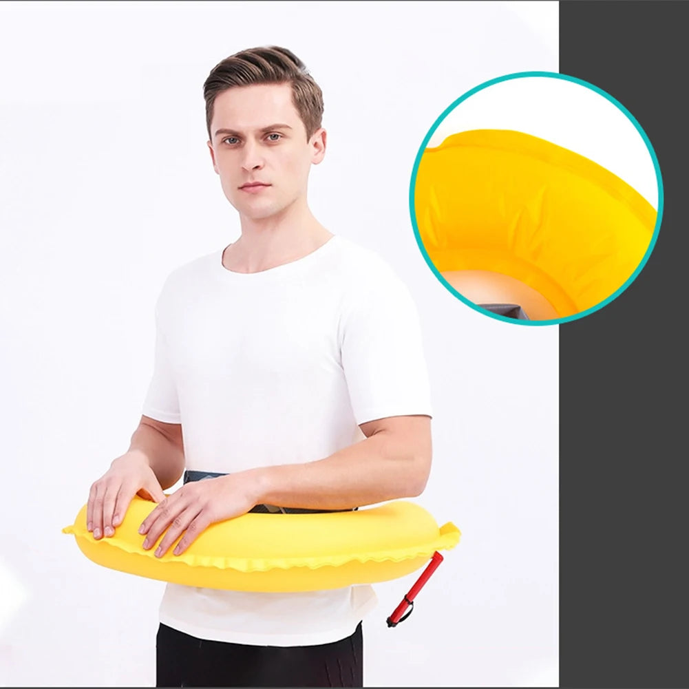 Automatic Inflatable Life Saving Belt 100N Life Vest Self Inflatable Buoyancy for Boating Rafting and Outdoor Safety