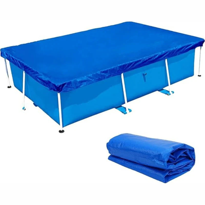 Rectangular Swimming Pool Cover Waterproof Dustproof Garden Outdoor Pool Tub Blanket Accessories