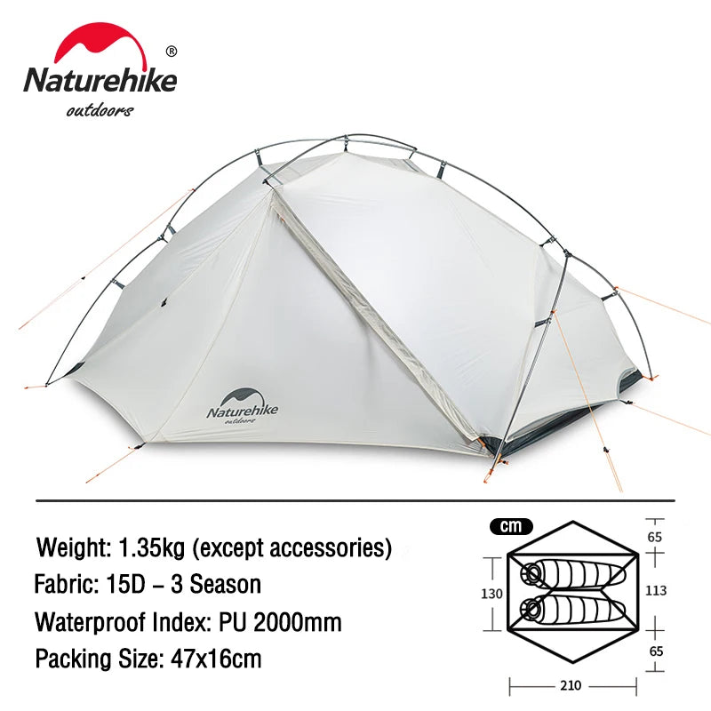 Naturehike Tent VIK Ultralight Camping Tents 1person 2person Cycling Tent Waterproof - Get Outside Today 25