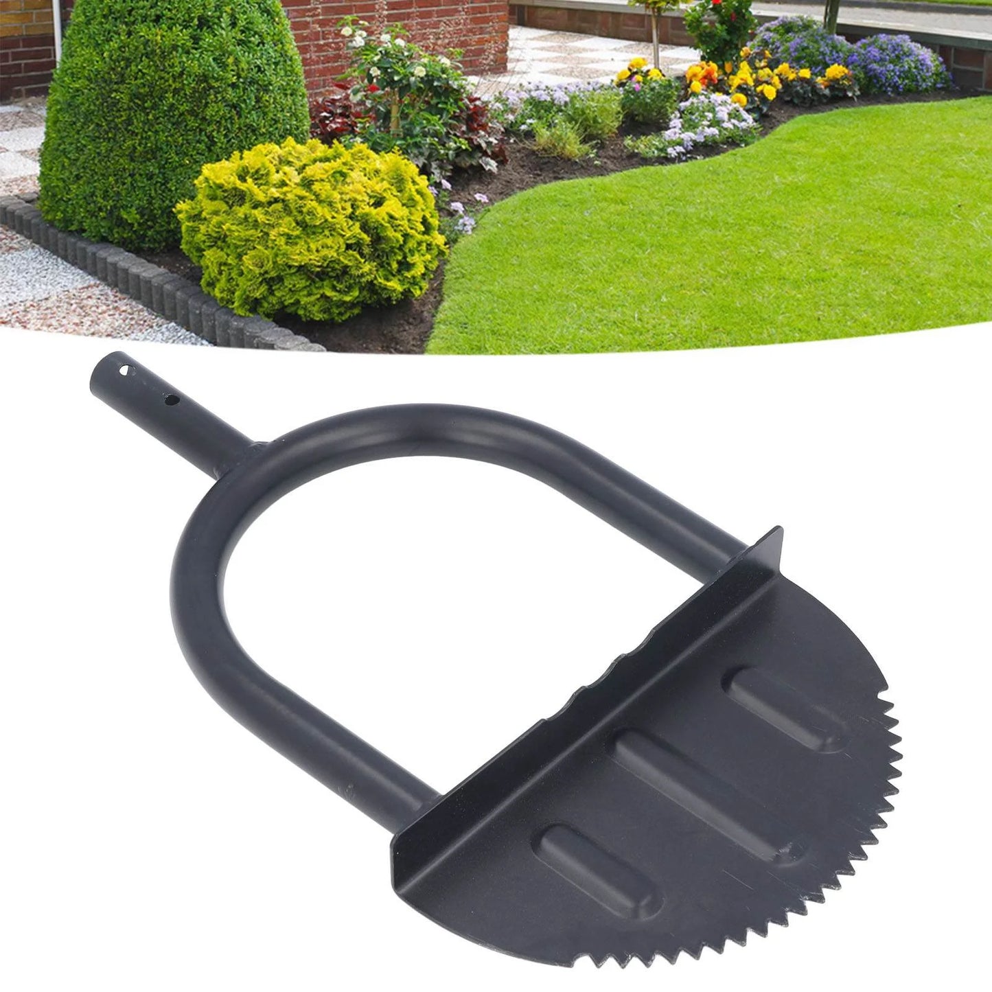 Half Moon Lawn Edger Carbon Steel Manual Shovel For Garden