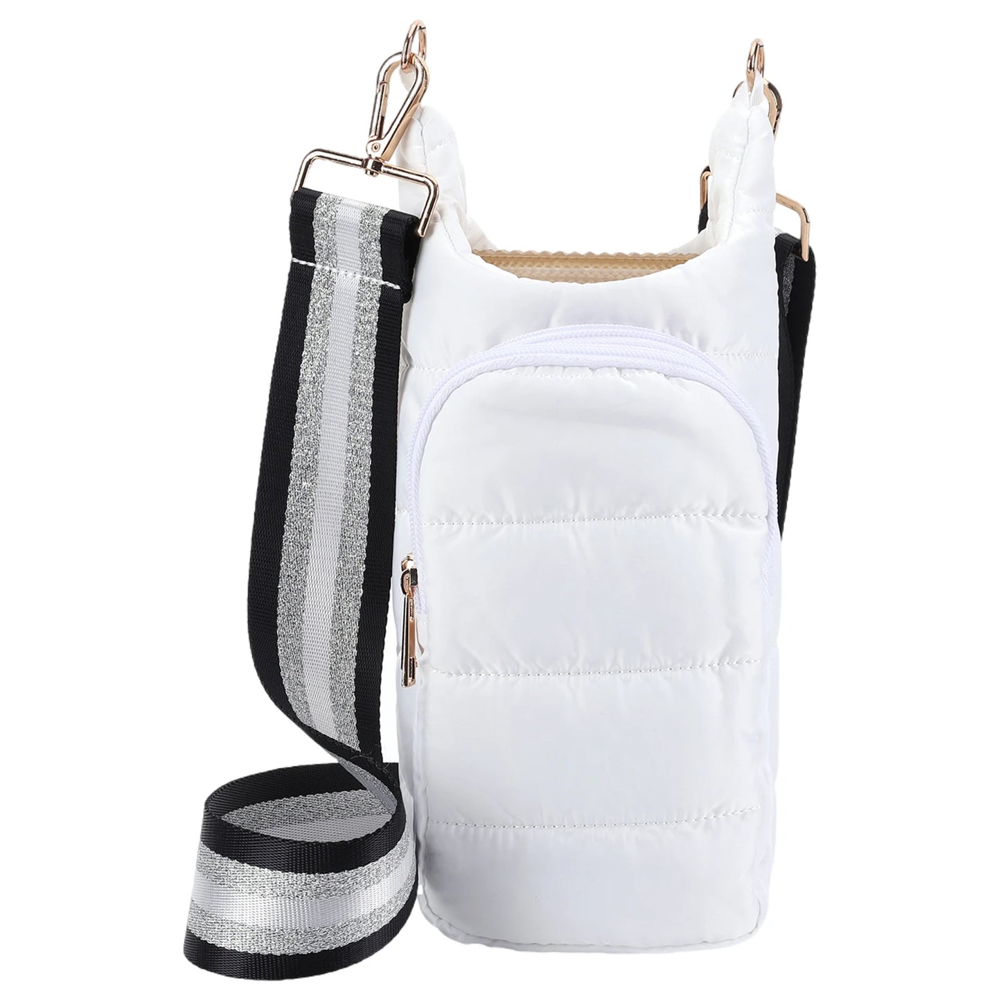 Water Bottle Holder Adjustable Wide Strap Carrier Tote - Get Outside Today 25