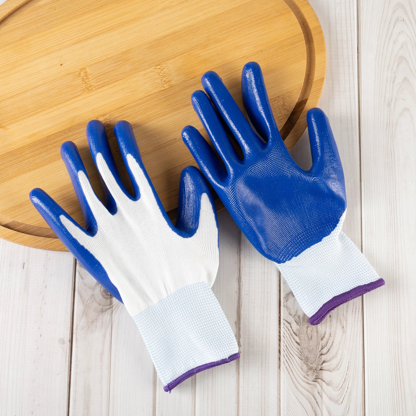 6-Pack Nitrile Rubber Gloves Oil-Resistant Grip Medium - Get Outside Today 25