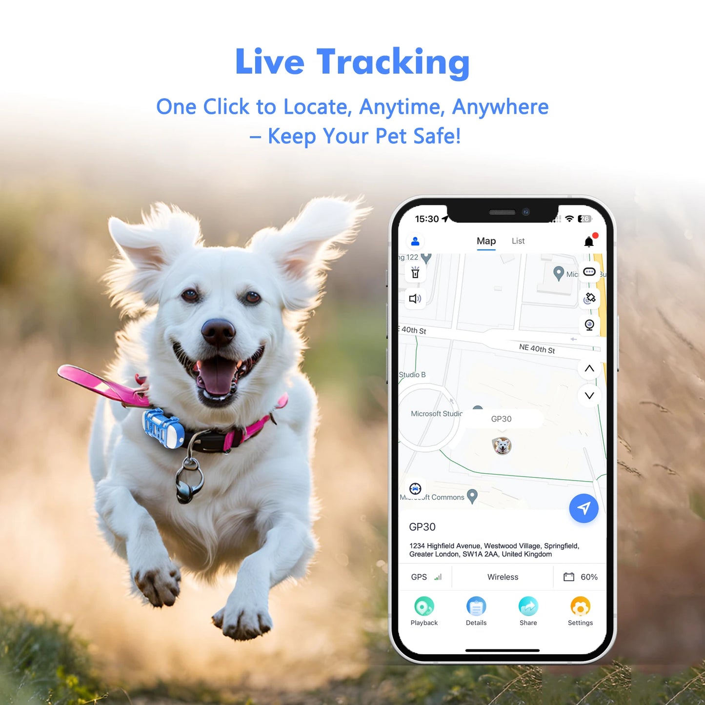 4G Dog Cat GPS Tracker for Pets - Waterproof Smart Locator with App, Live Tracking & Light/Sound Search, Free Trial Included - Get Outside Today 25