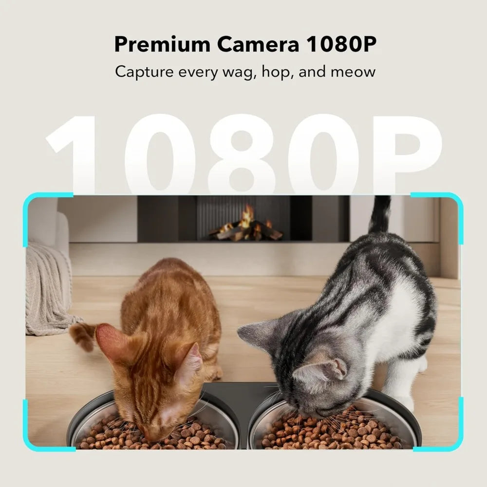 Automatic Cat Feeder With Camera For Two Cats 1080P HD Video With Night Vision 5G WiFi Pet Feeder With Two Way Audio Sound Alerts - Get Outside Today 25