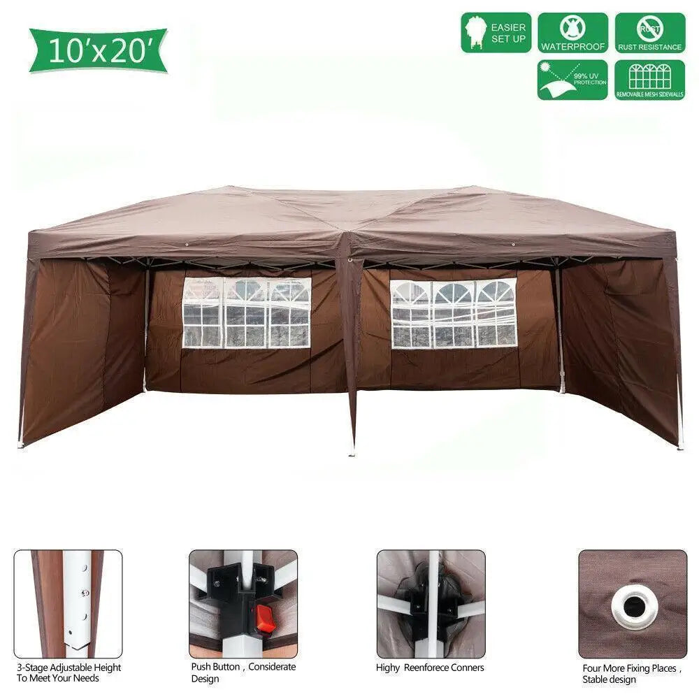 10 x20 EZ Pop UP Wedding Party Tent Waterproof Canopy Outdoor - Get Outside Today 25