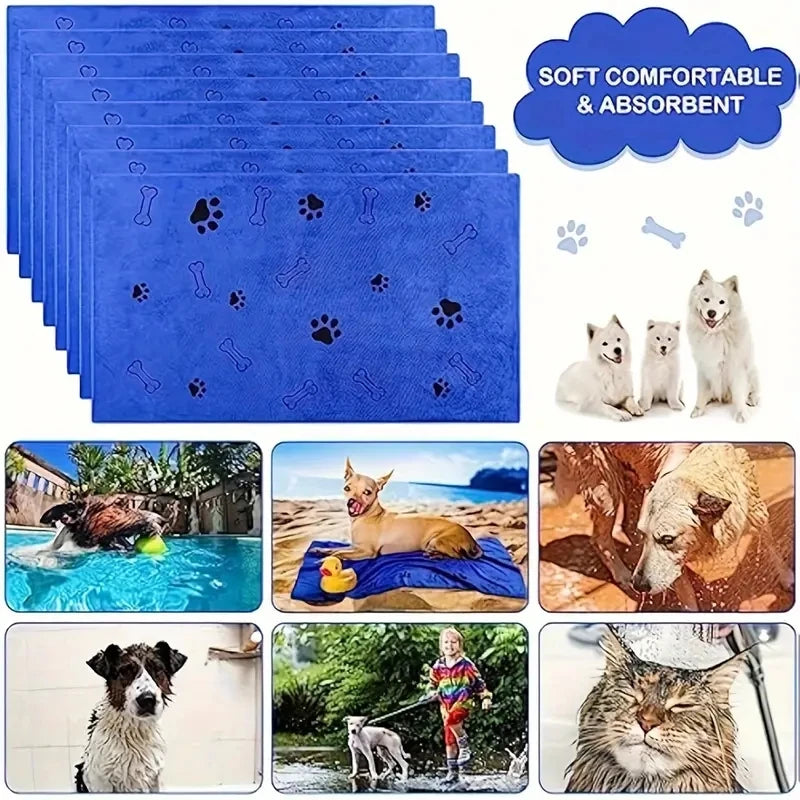 2pcs Soft Microfiber Dog Towels - Quick Dry, Absorbent Pet Bath & Grooming Towels For Dogs Dog Towels Pet Bath Drying Towels Dog - Get Outside Today 25