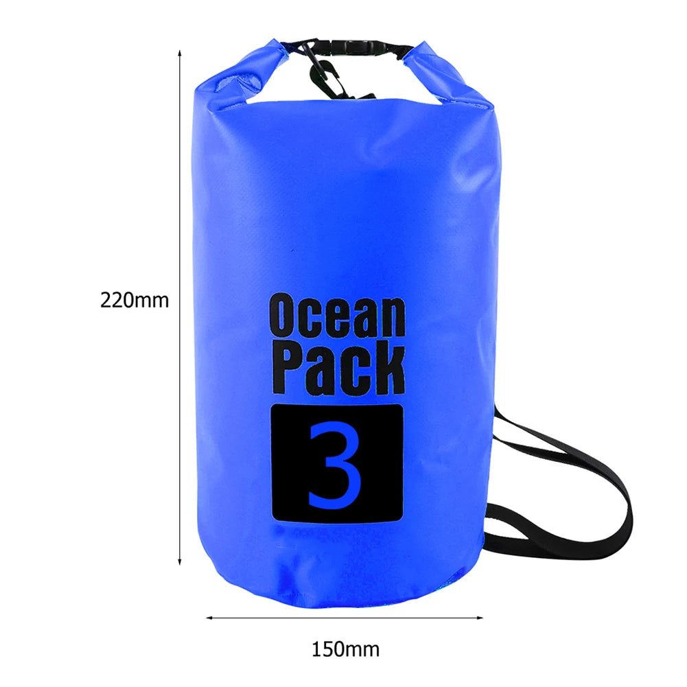 15-2L Swimming Waterproof Dry Bag Outdoor Floating Trekking Beach Backpack PVC Thickened Double-Layer Fabric IPX6 Waterproof Bag - Get Outside Today 25