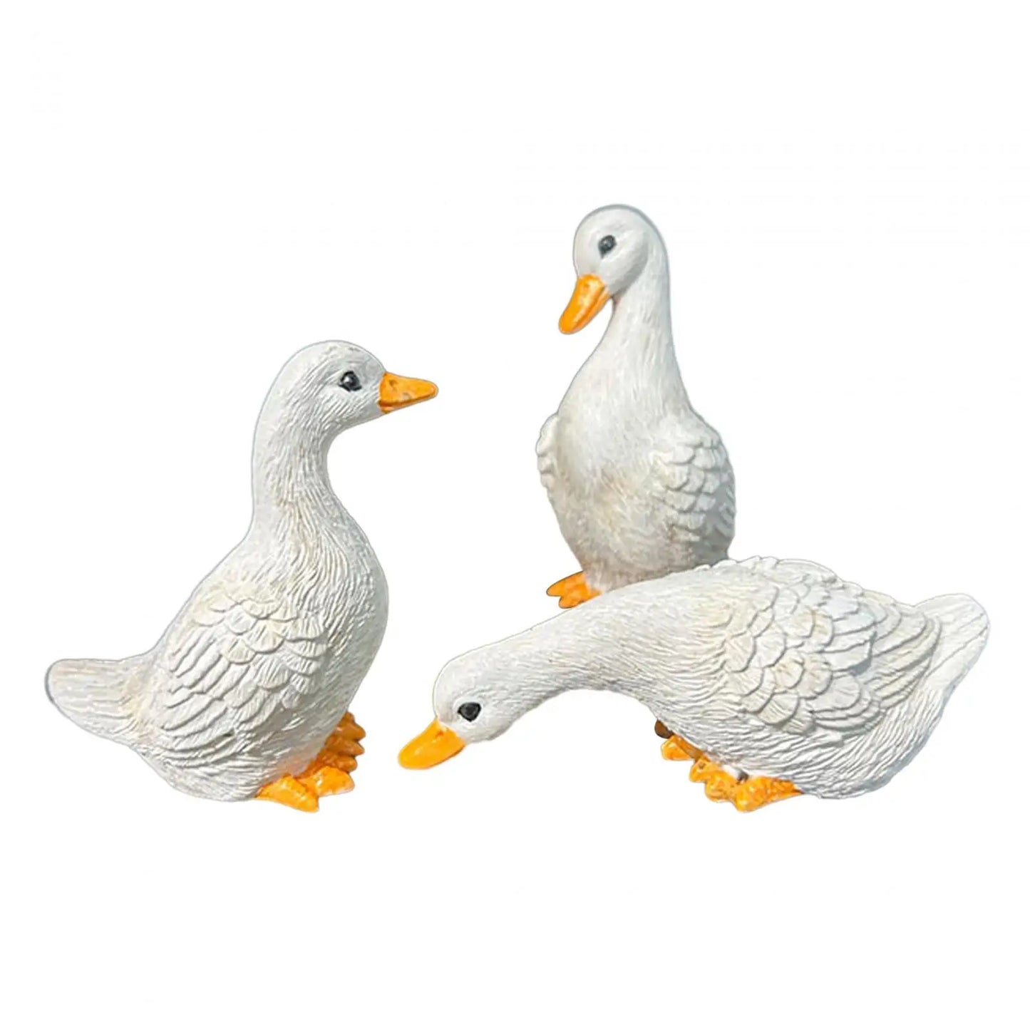 3 Pcs Garden Statues Duck Statues Home Decor Cute Sculptures - Get Outside Today 25