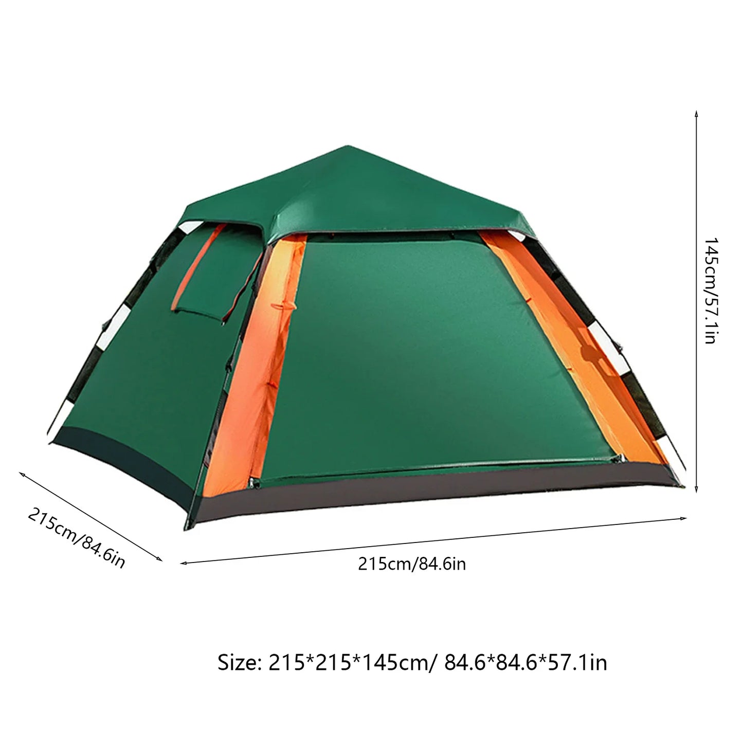 Outdoor Automatic Quick Open Waterproof Camping Tent for 3 to 4 Person Instant Setup