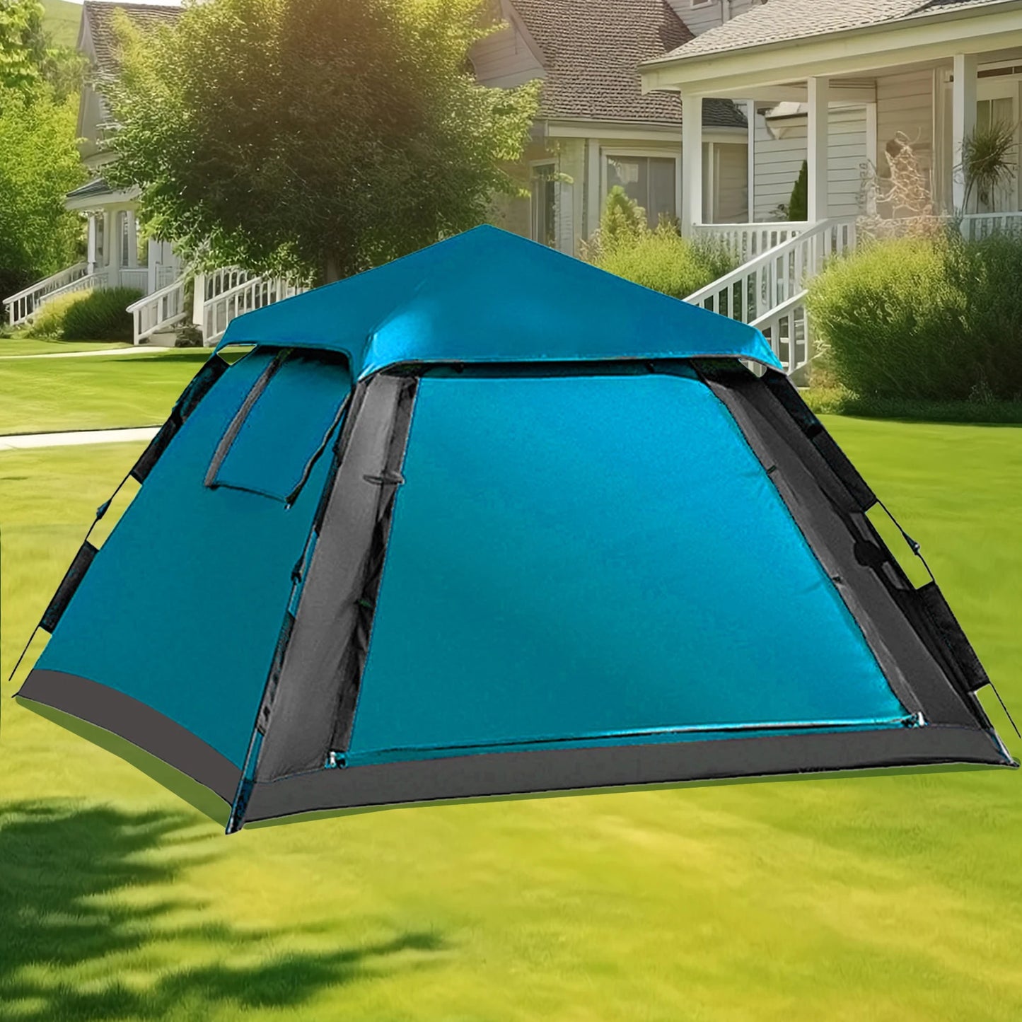 Outdoor Automatic Quick Open Waterproof Camping Tent for 3 to 4 Person Instant Setup