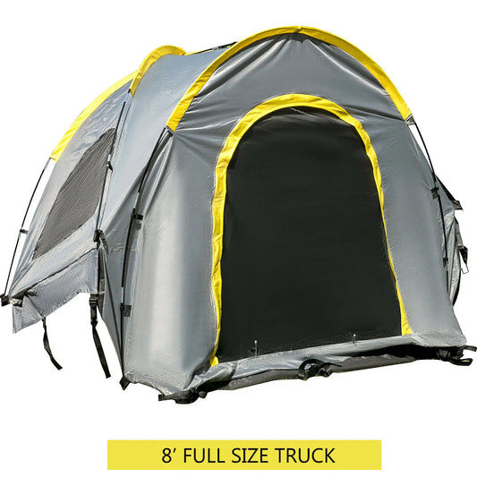 VEVOR 5 to 8 Feet Waterproof Truck Tent for Full and Mid Size Trucks 2 Person Sleeping Capacity Ideal for Camping and Hiking