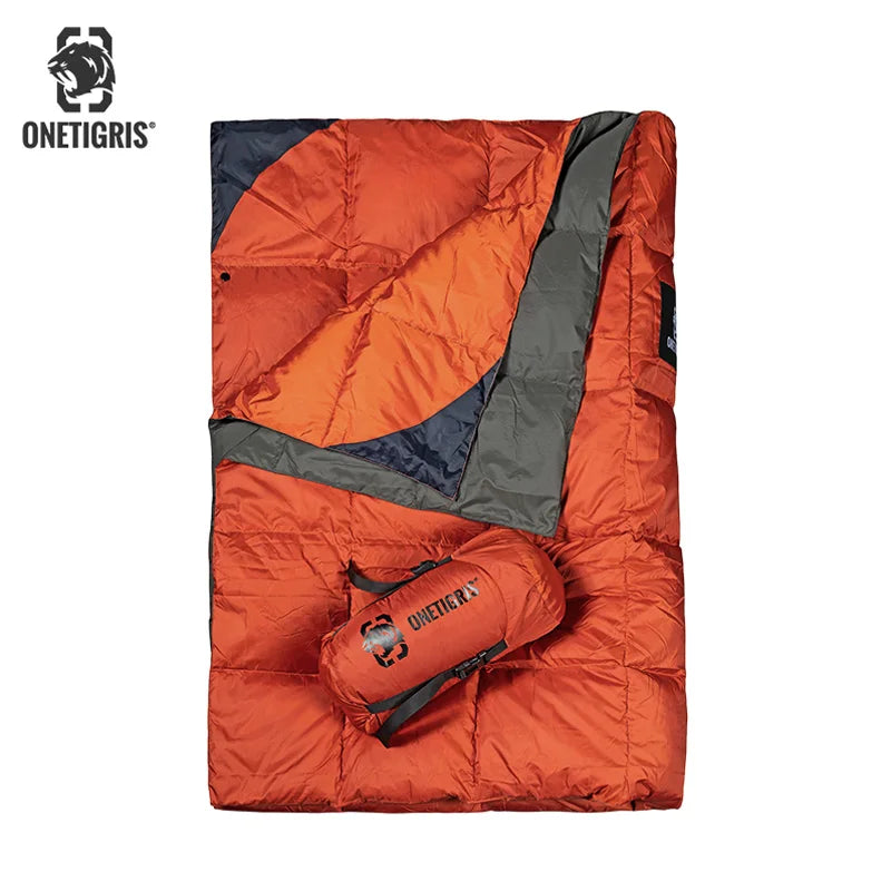 OneTigris Foldable Camping Blanket 3 Season 1 Person Outdoor Down Quilt - Get Outside Today 25