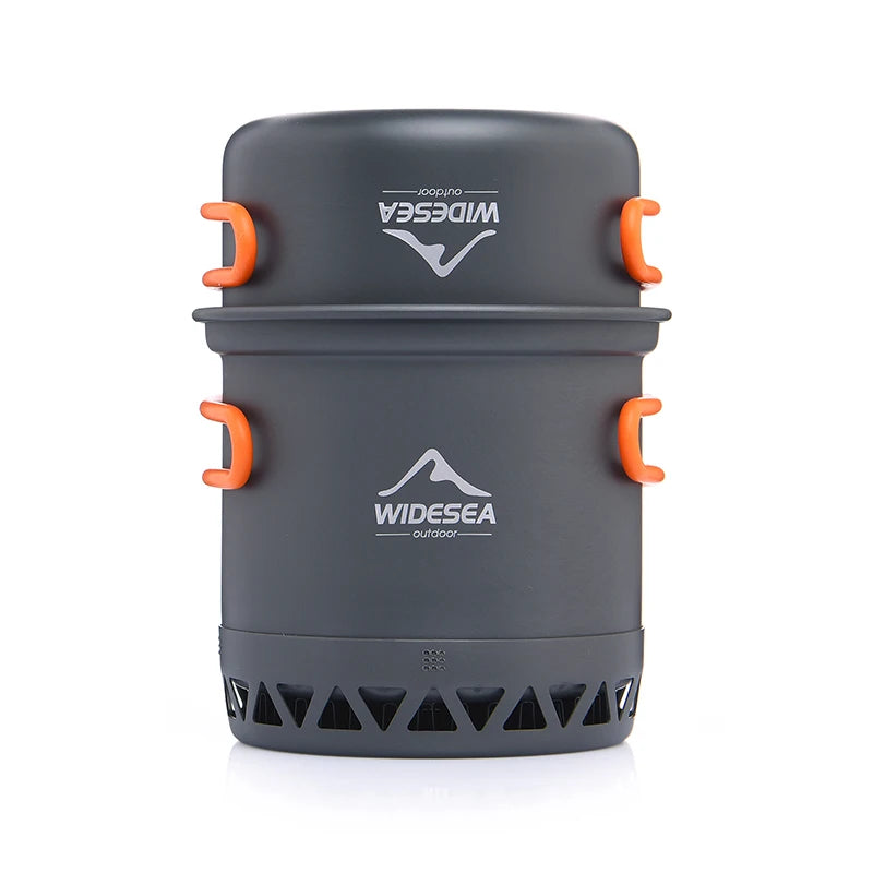 Widesea Camping 1.3L 2.3L Cookware Outdoor Cooking Set Heat Cooker Travel Tableware Pot Kettle Tourist Kitchen Utensil Equipment - Get Outside Today 25