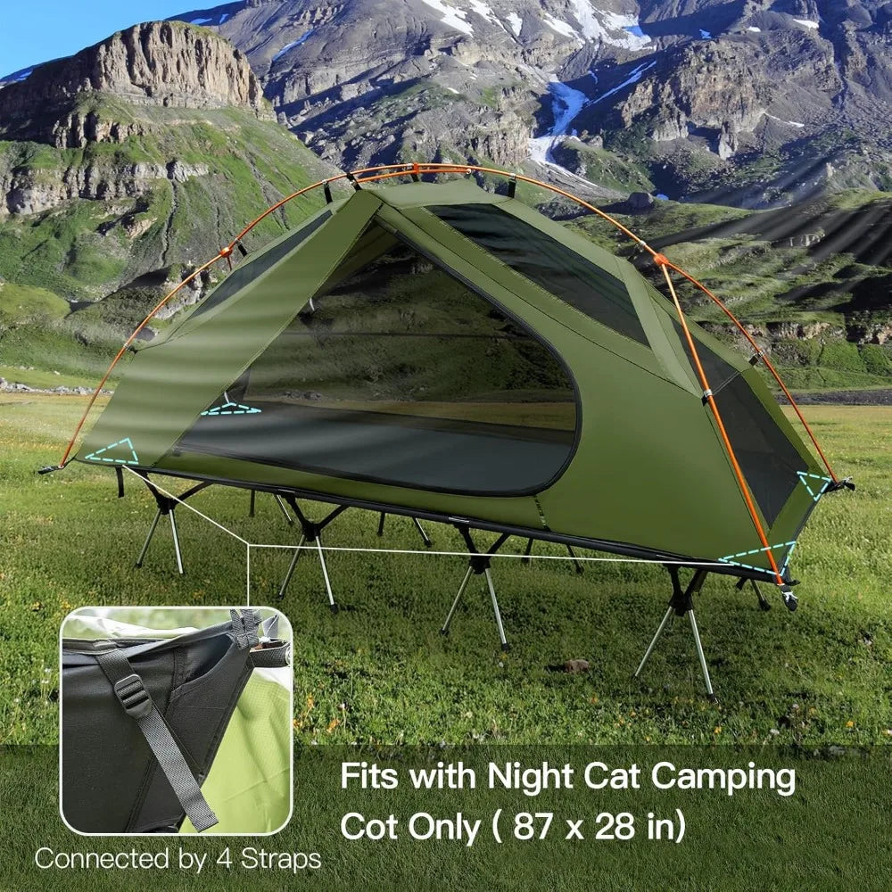 Camping Cot Tent For Adult Waterproof 1 Person Off Ground Combo Cot Bed Portable - Get Outside Today 25